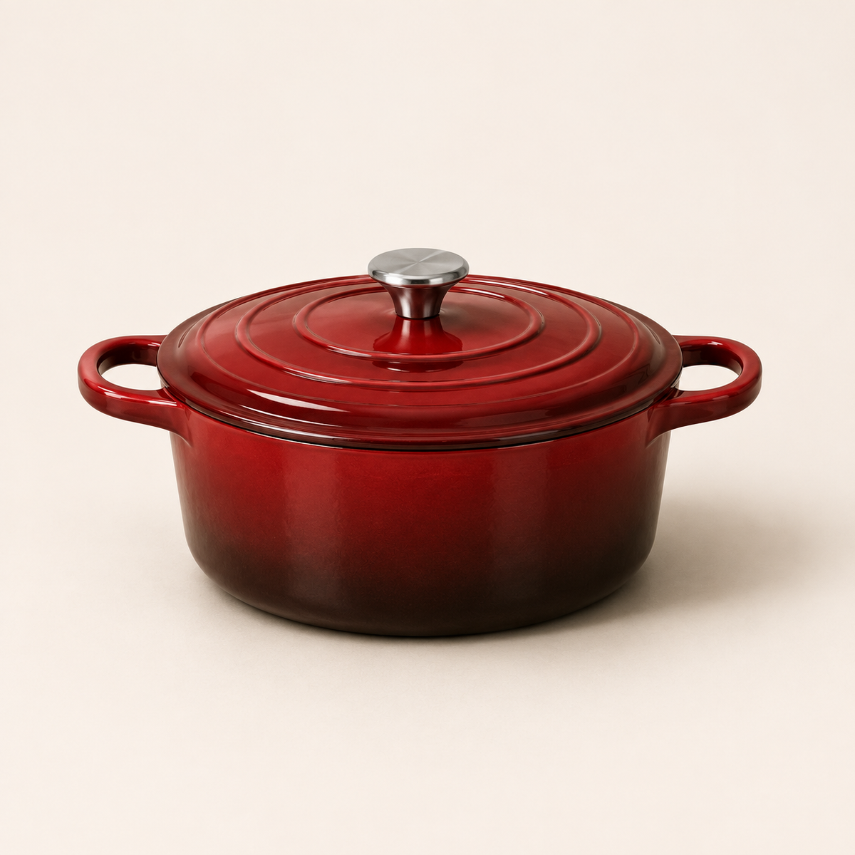 MOCHOO 24 cm Enameled Cast Iron Stew Pot – 4.5 L