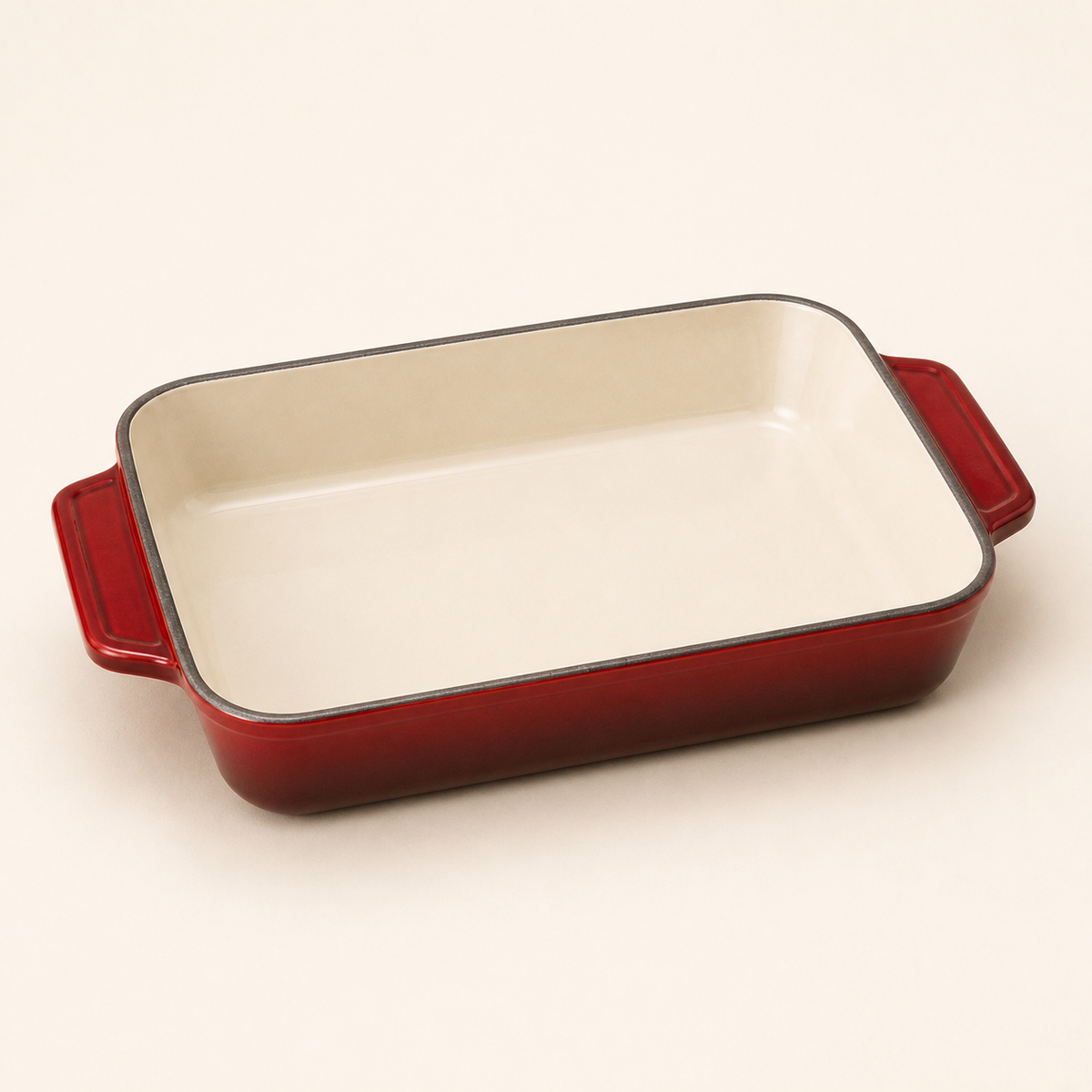 MOCHOO 33 cm Enameled Cast Iron Roasting Pan – 4.0 L